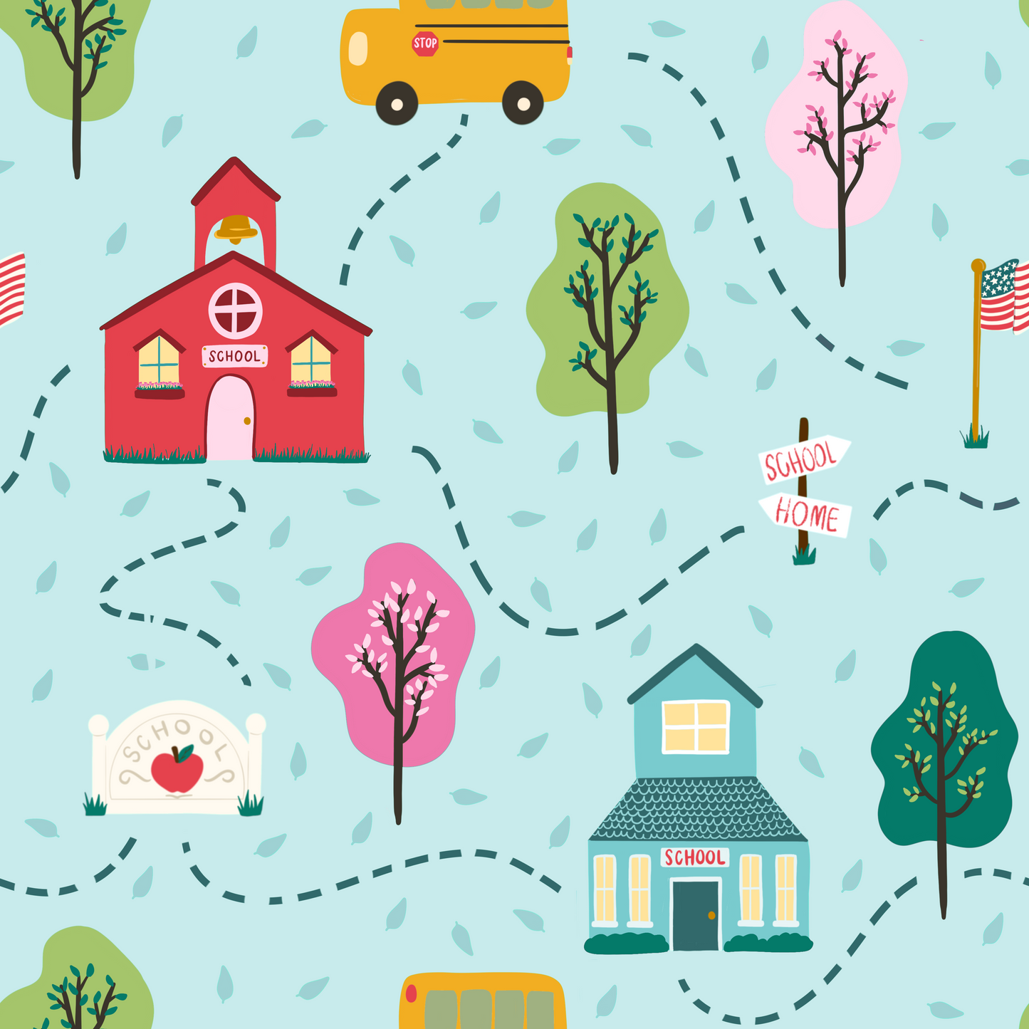 Girl August - Updated Schoolhouse Seamless