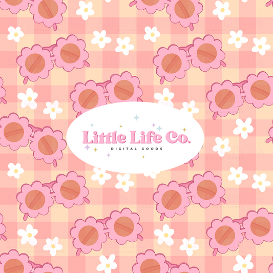 Daisy Shades - PNG Seamless Pattern