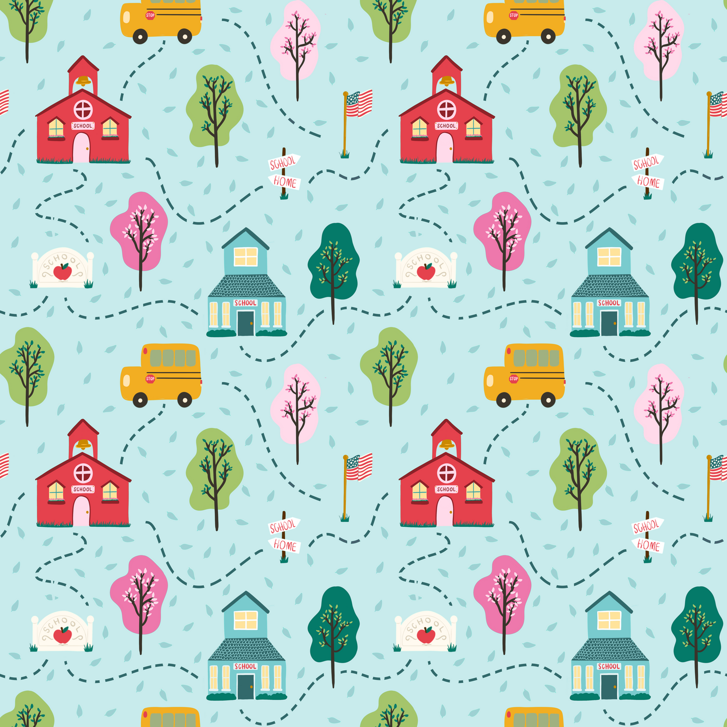 Girl August - Updated Schoolhouse Seamless