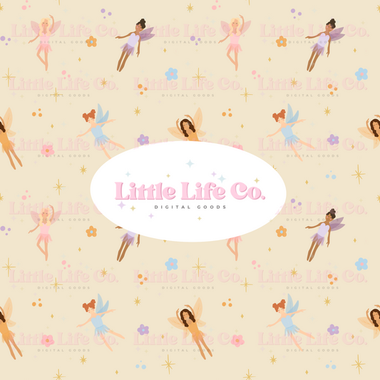 Fairy Friends - PNG Seamless Pattern