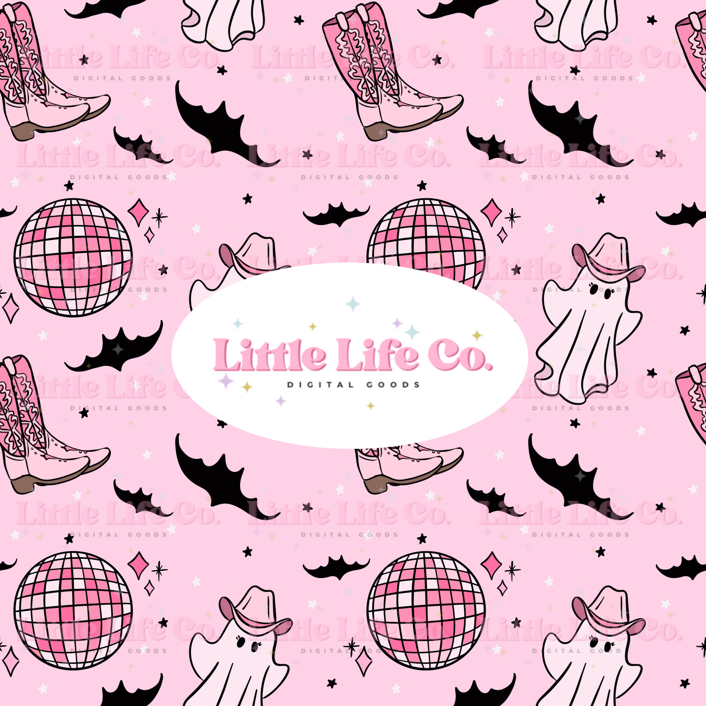 Let’s Go Ghouls - PNG Seamless Pattern